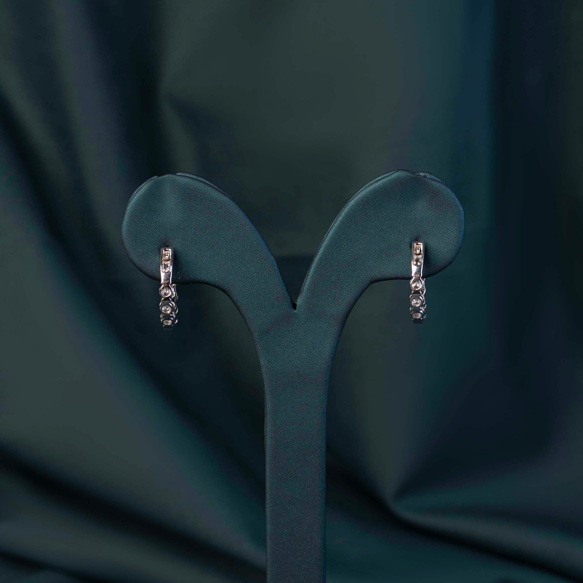 Coralie Round Huggie Hoops