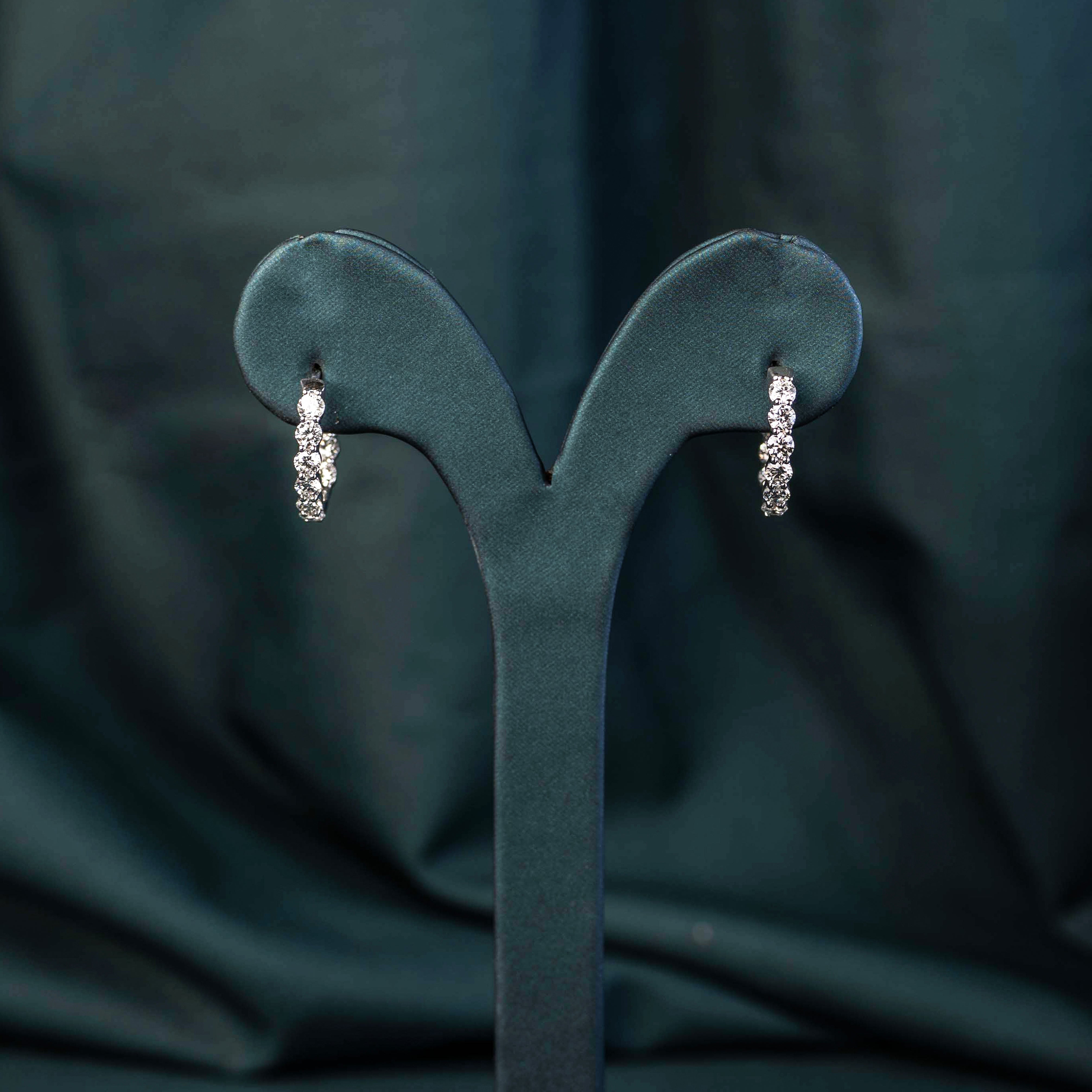 Coralie Round Huggie Hoops