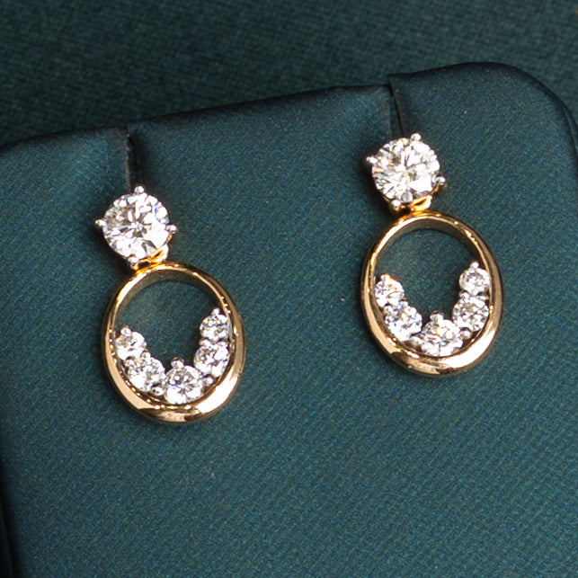 Cosette Oval Hoop Drops