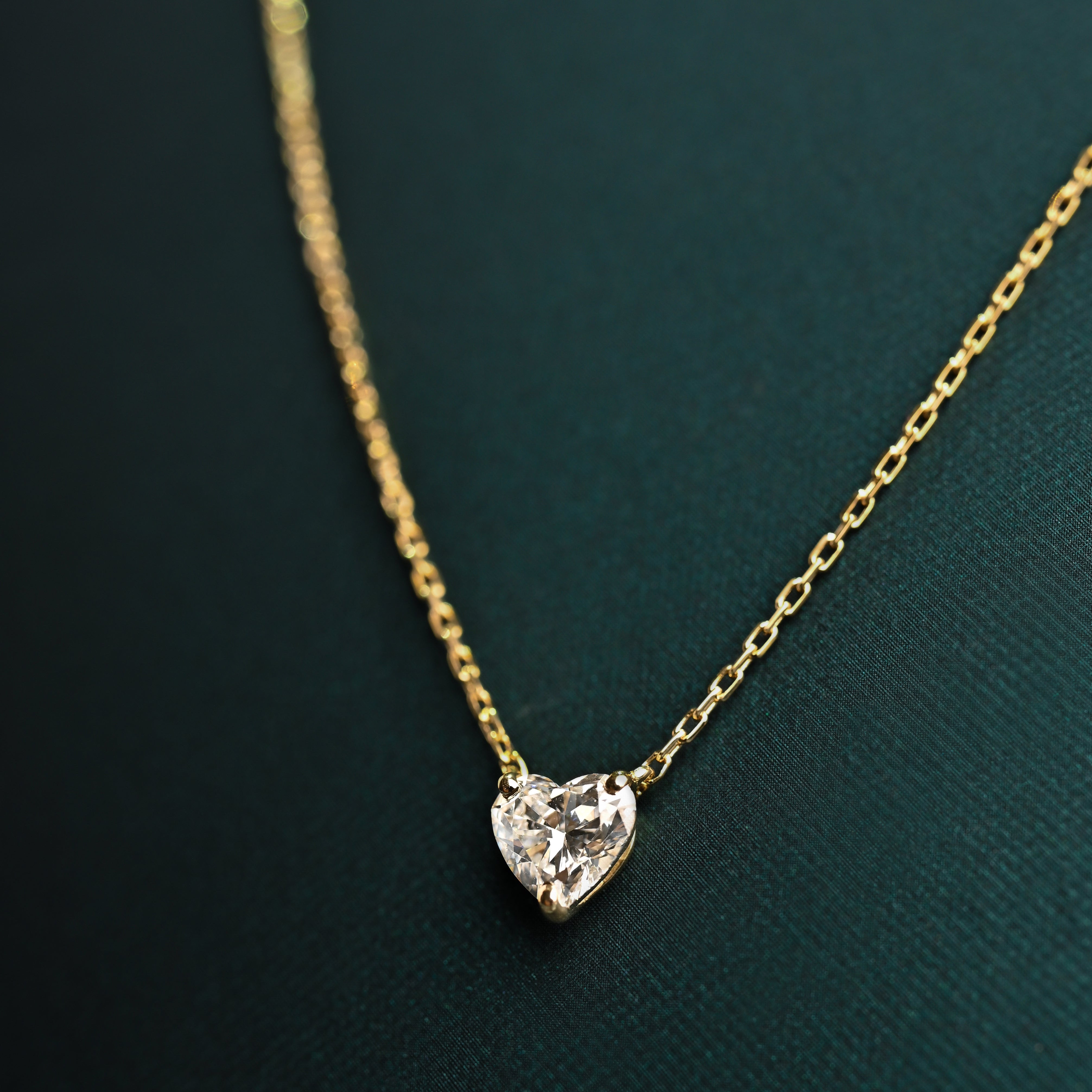 Classic Heart Solitaire Pendant