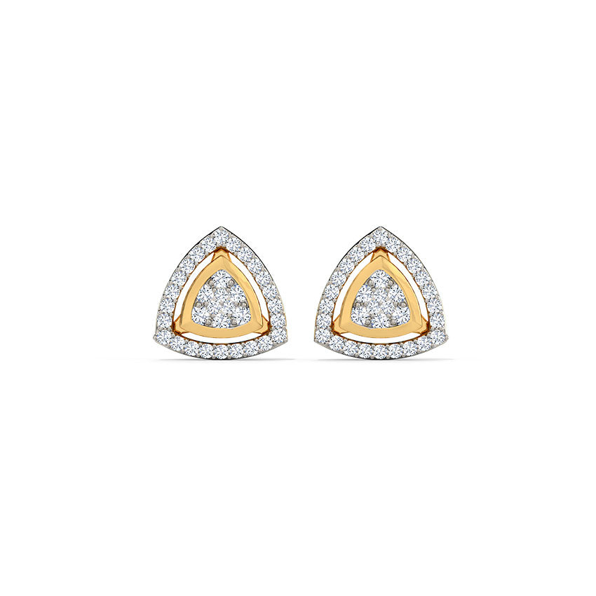 The Glimmer Triangular Diamond Stud