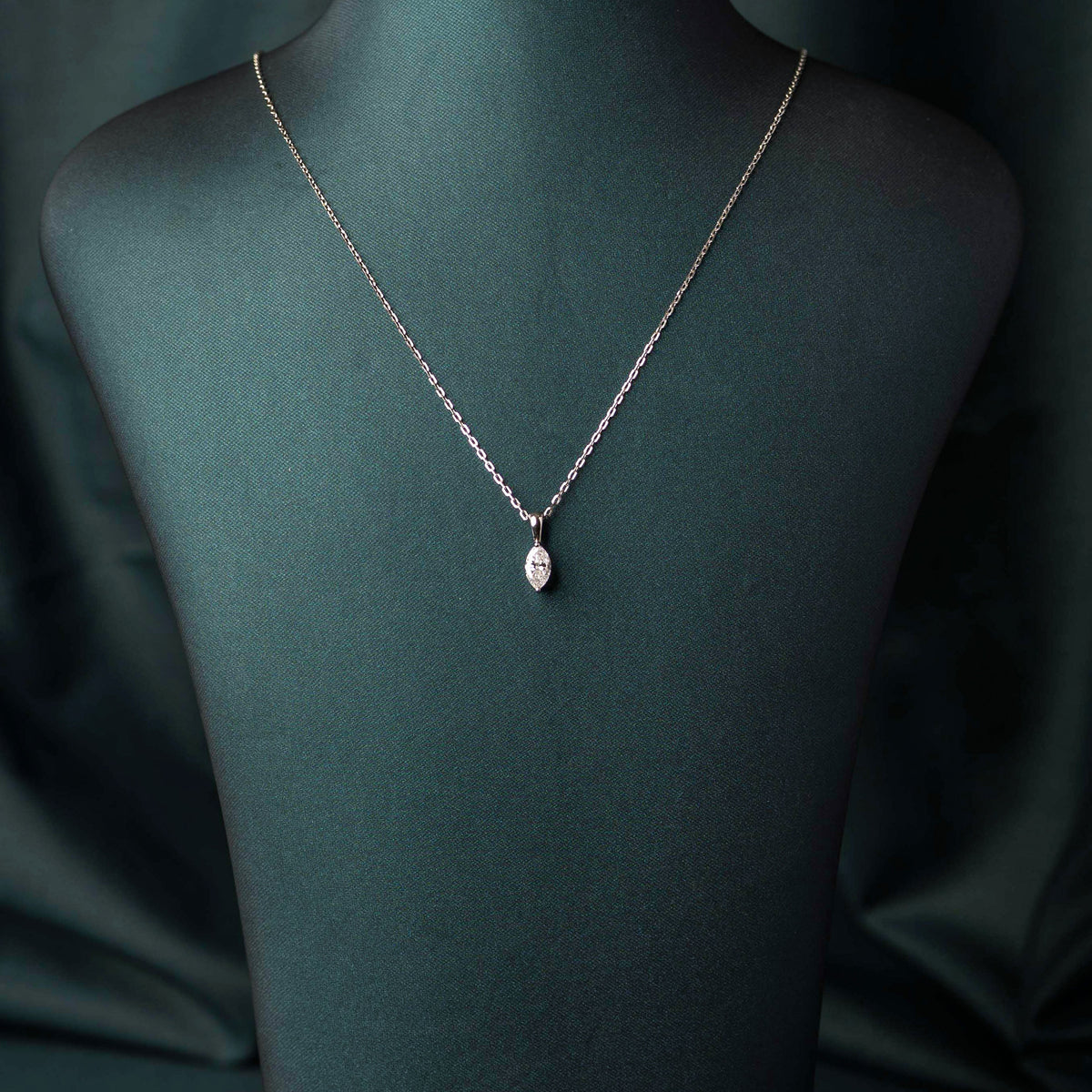 Classic Marquise Solitaire Pendant