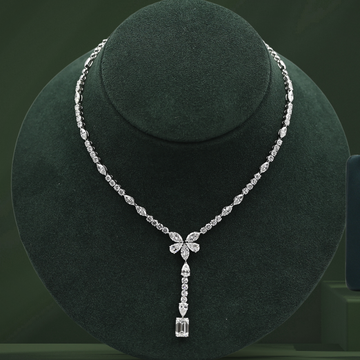 Zara Emerald Drop Necklace