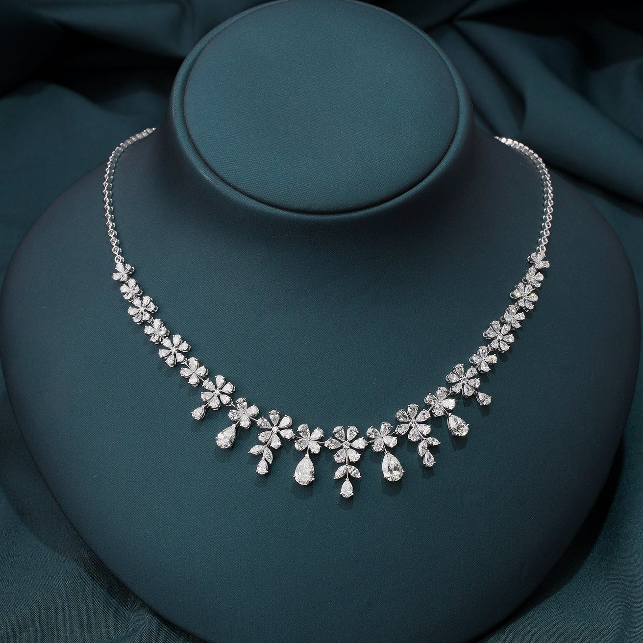 Fenella Floral Fringe Necklace