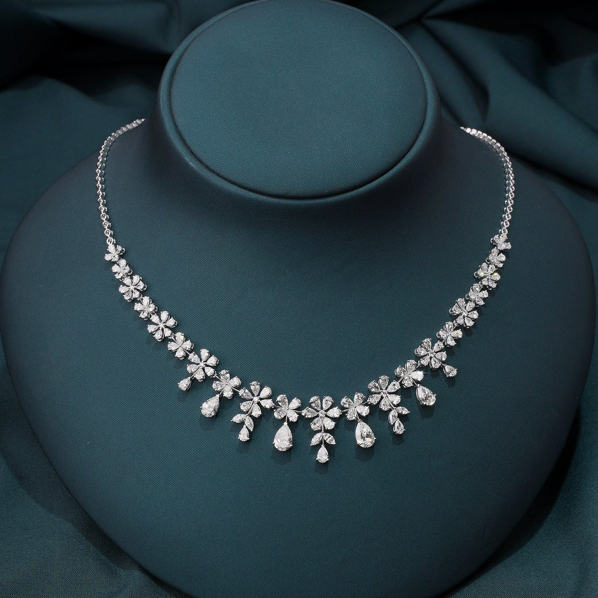 Fenella Floral Fringe Necklace