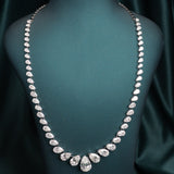 Sylvie Pear Tennis Necklace