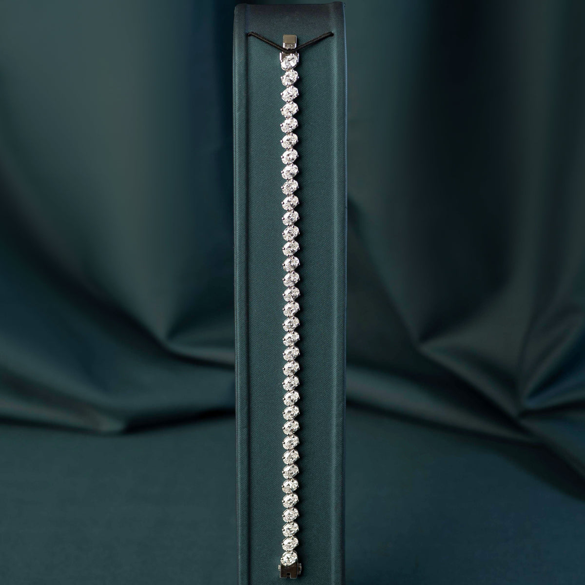 Oval Angular Tennis Bracelet