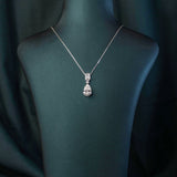 Elise Pear Emerald Dangler