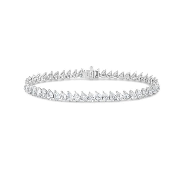 Pear Angular Tennis Bracelet