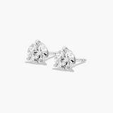 Elegant Round 3-Prong Diamond Studs