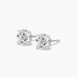 Timeless Round 4-Prong Diamond Stud Earrings