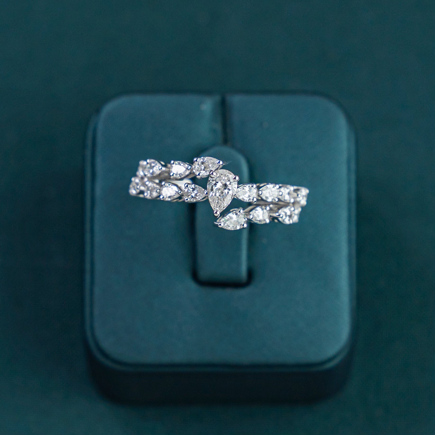 Anais Pear Open Ring