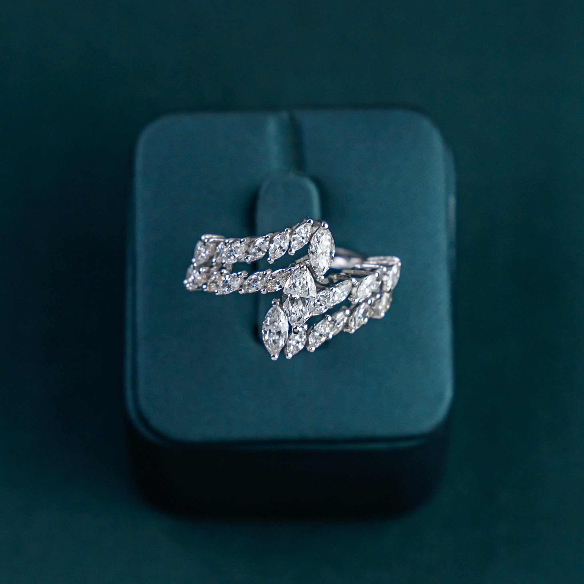 Maelle Marquise Leaf Ring