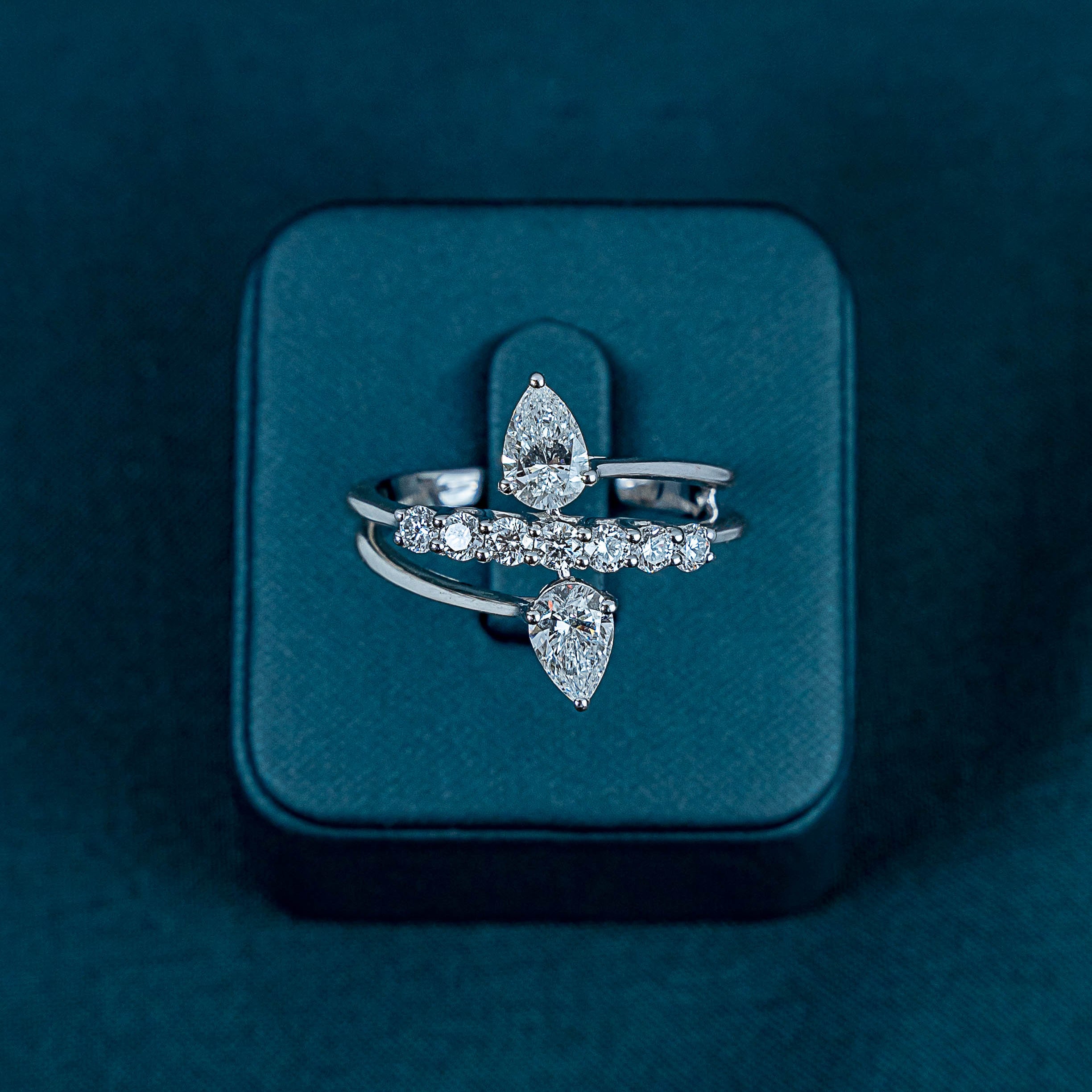 The Eclipse Pear Ring