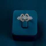 Amandine Round Halo Twist Ring