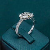 Coralise Pear Pave Ring