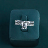 Emerald Twin Ring