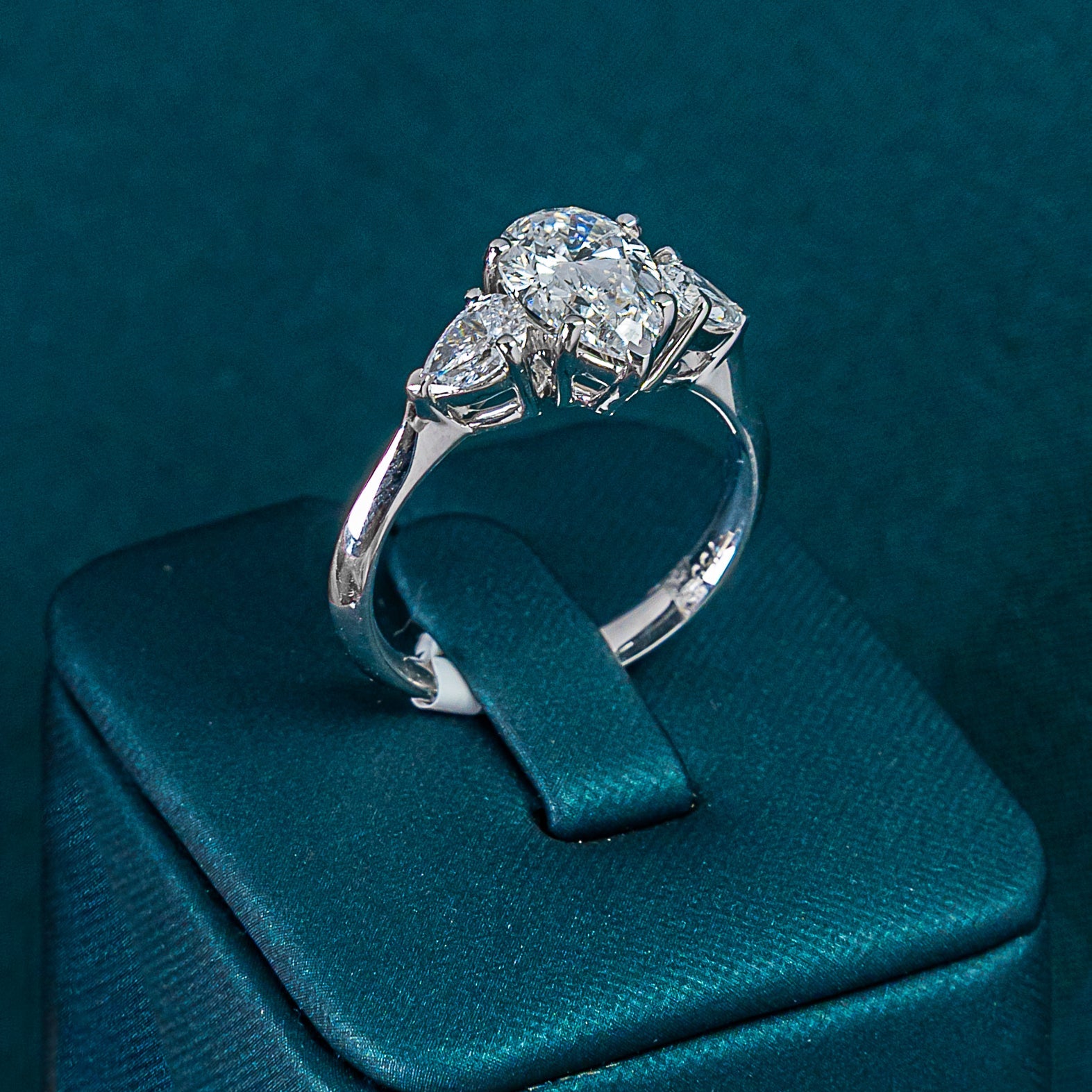 Classic Pear Trilogy Ring