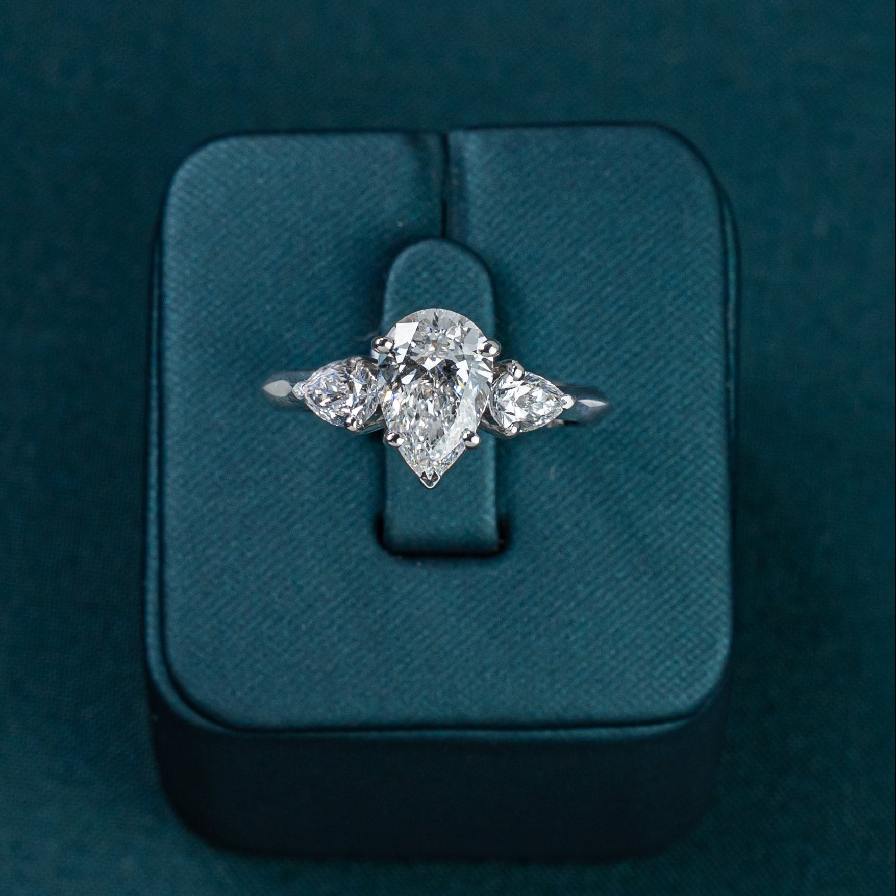 Classic Pear Trilogy Ring