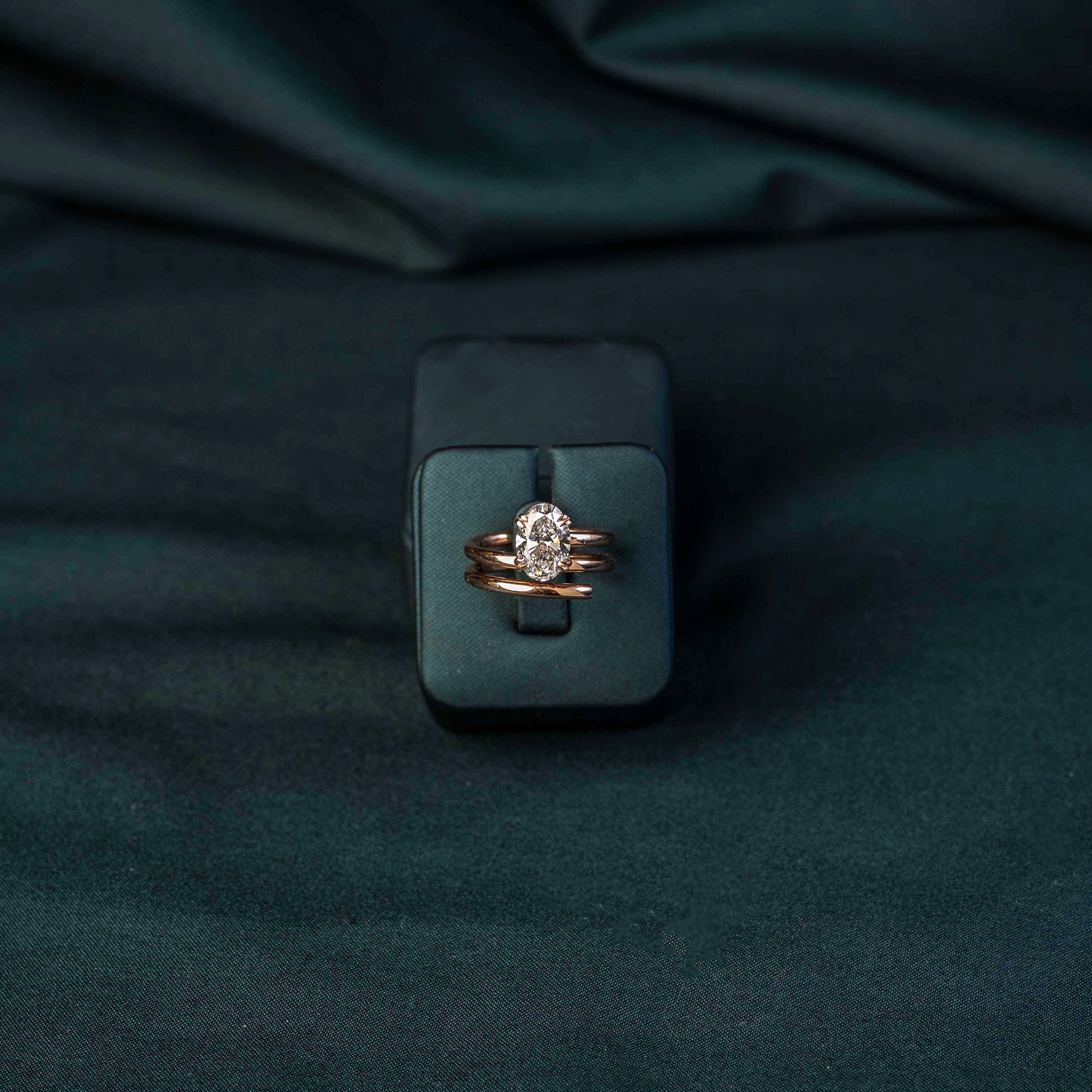Roseline Oval Coil Ring