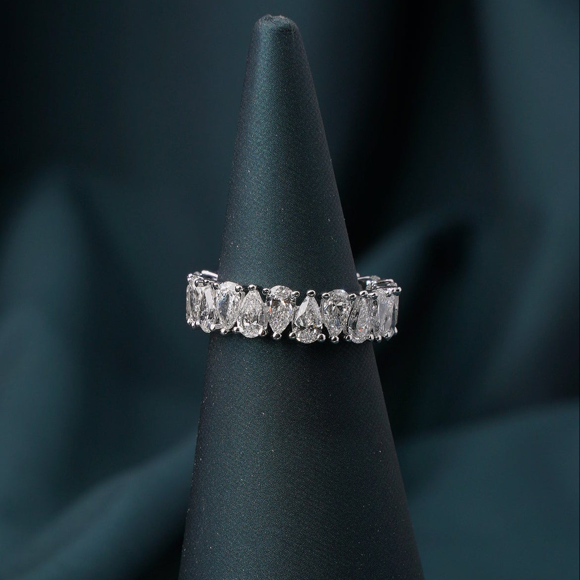 Marion Pear Five-Stone Ring