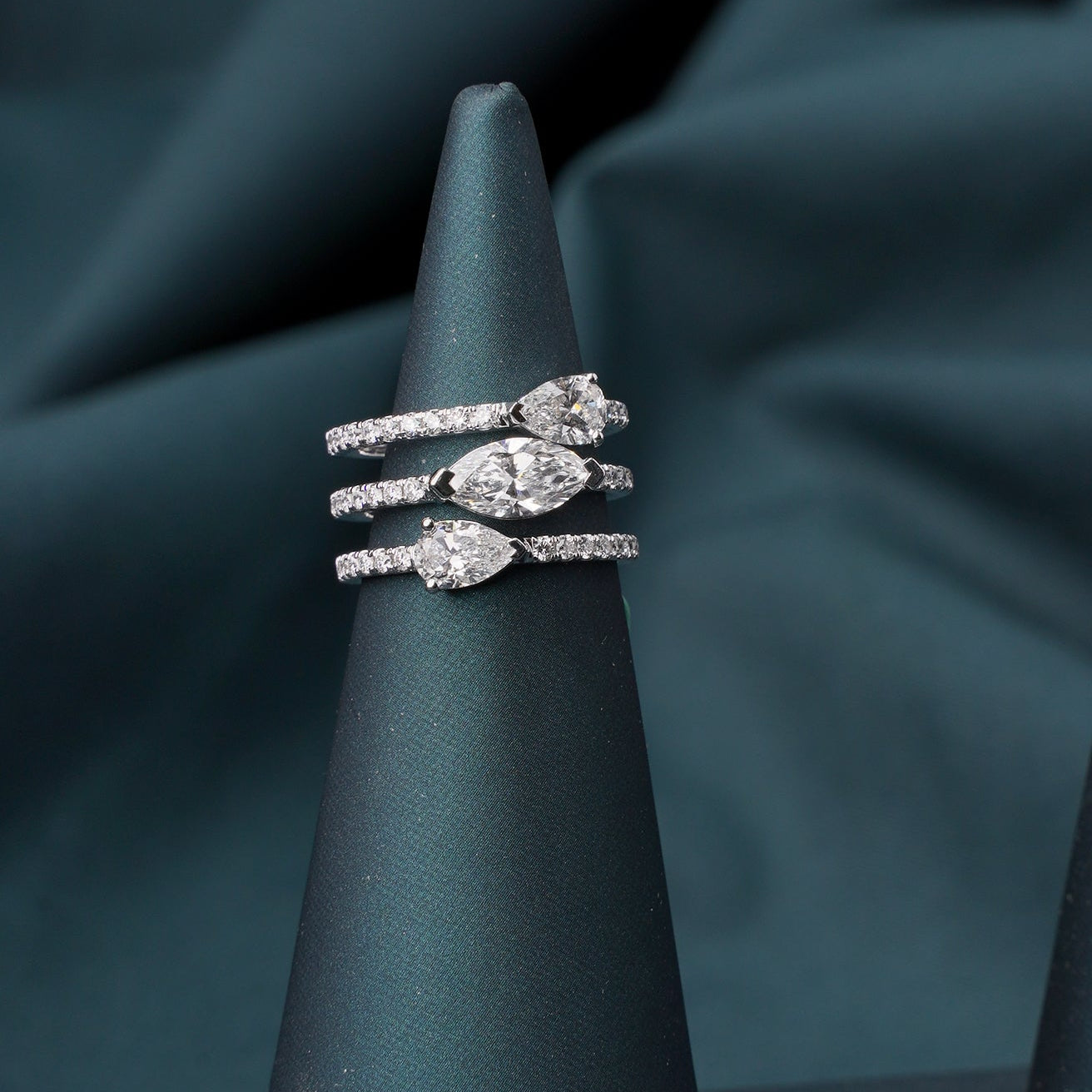 Adeline Marquise Coil Ring