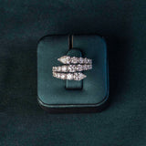 Bernadine Pear Bypass Ring