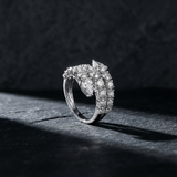 Bernadine Pear Bypass Ring