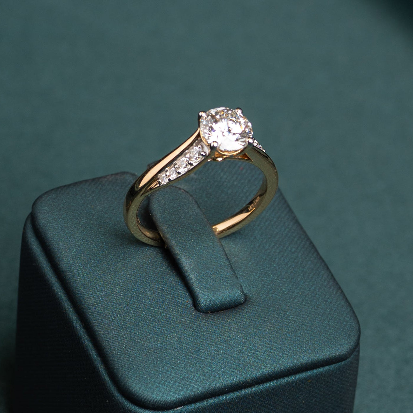 Yvette Round Solitaire Ring