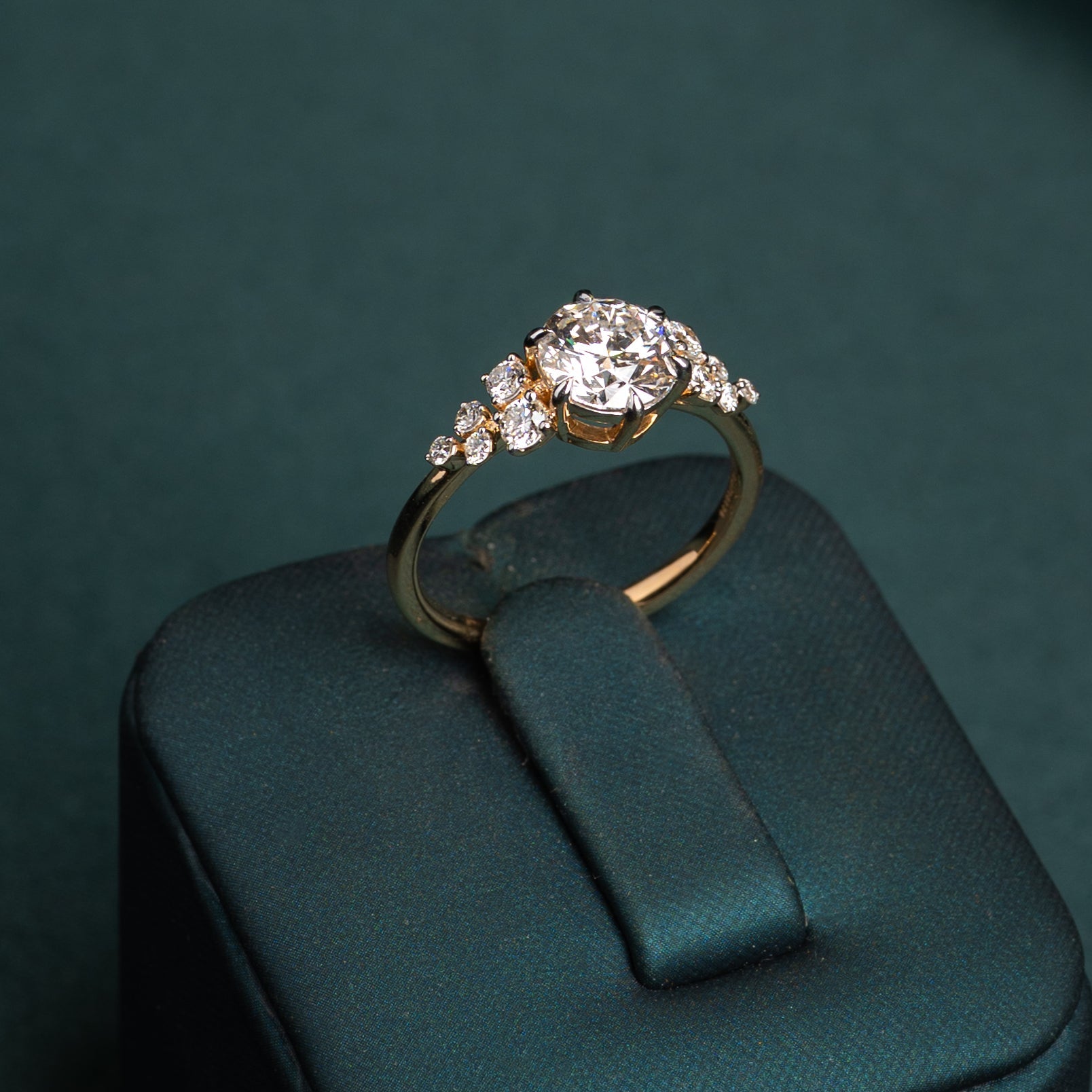 Adrienne Round Cluster Ring