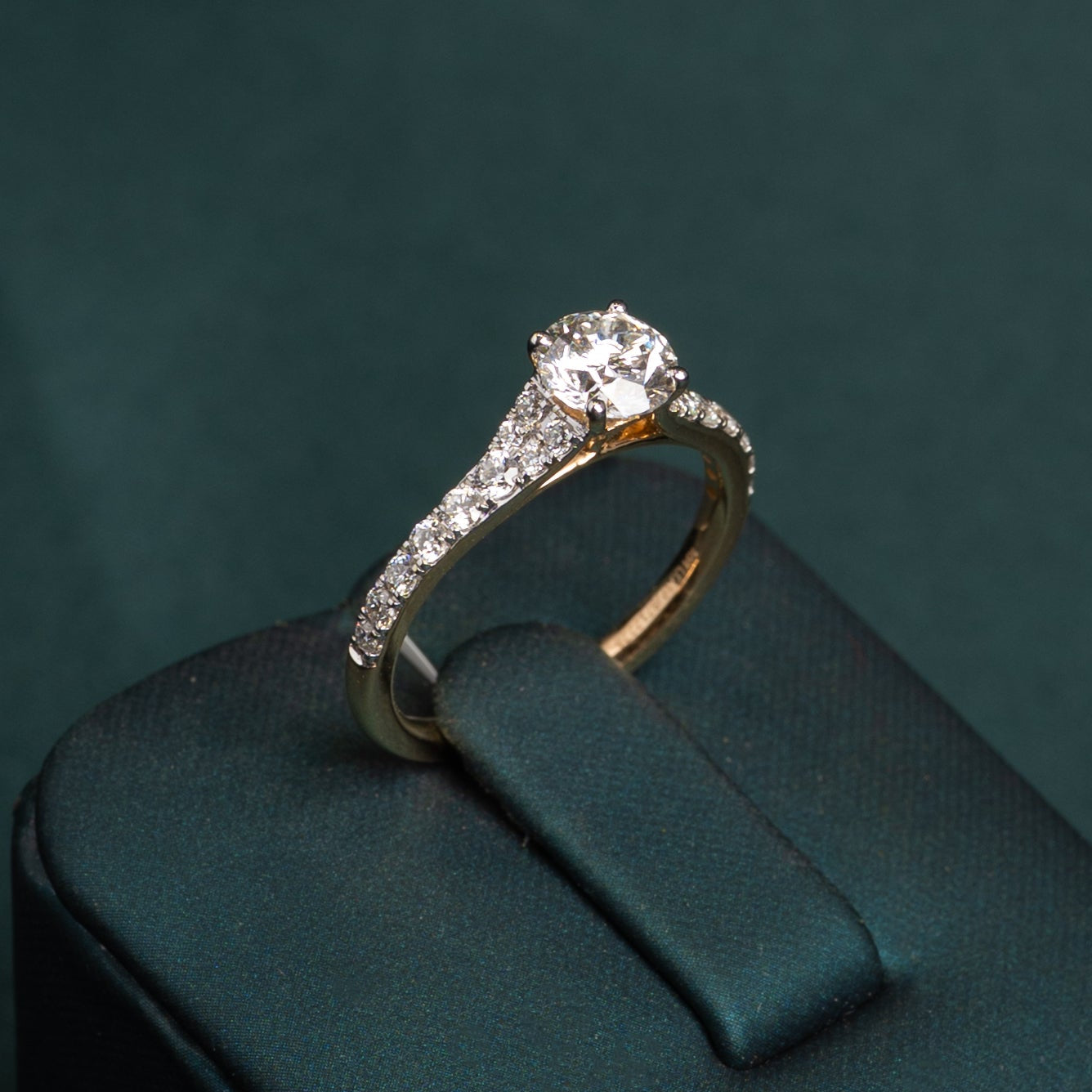 Blanche Round Solitaire Ring