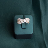 Joelle Pave Crossover Ring