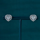 Royal Heart Halo Studs