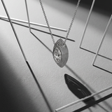 Stria Contour Marquise Pendant