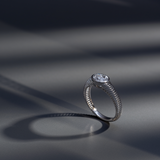 Stria Contour Oval Ring