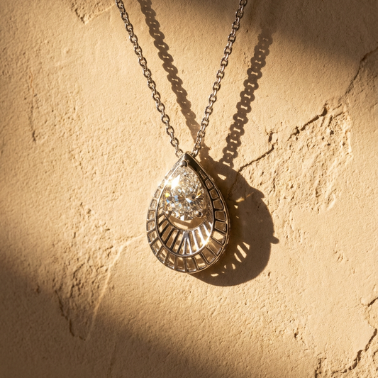 Stria Solenne Pear Pendant 896