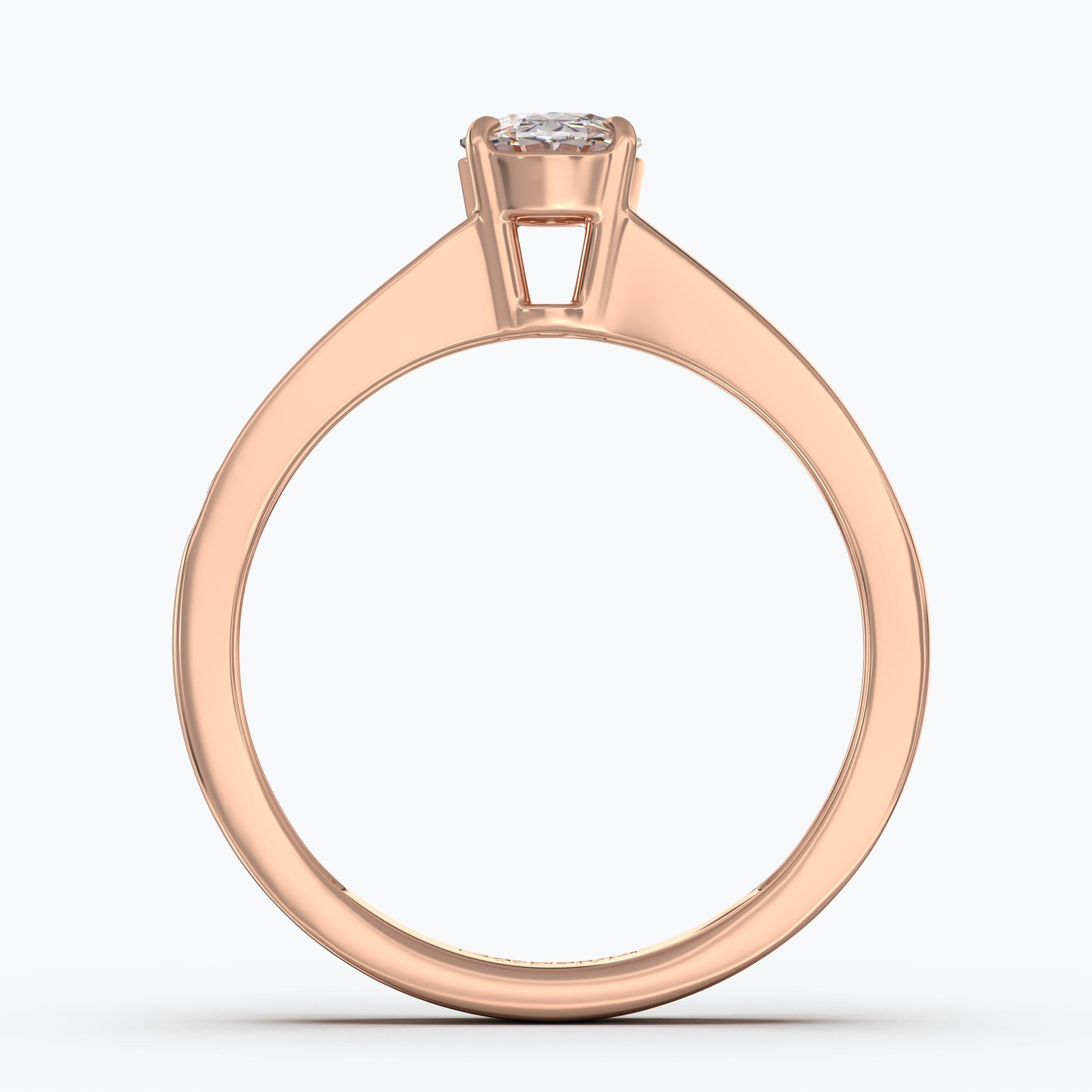 The Duet Oval Cut - Rose Gold / 0.5 ct - Evermore Diamonds