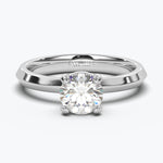 The Elegante Round Brilliant - White Gold / 0.5 ct - Evermore Diamonds