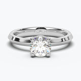 The Elegante Round Brilliant - White Gold / 0.5 ct - Evermore Diamonds