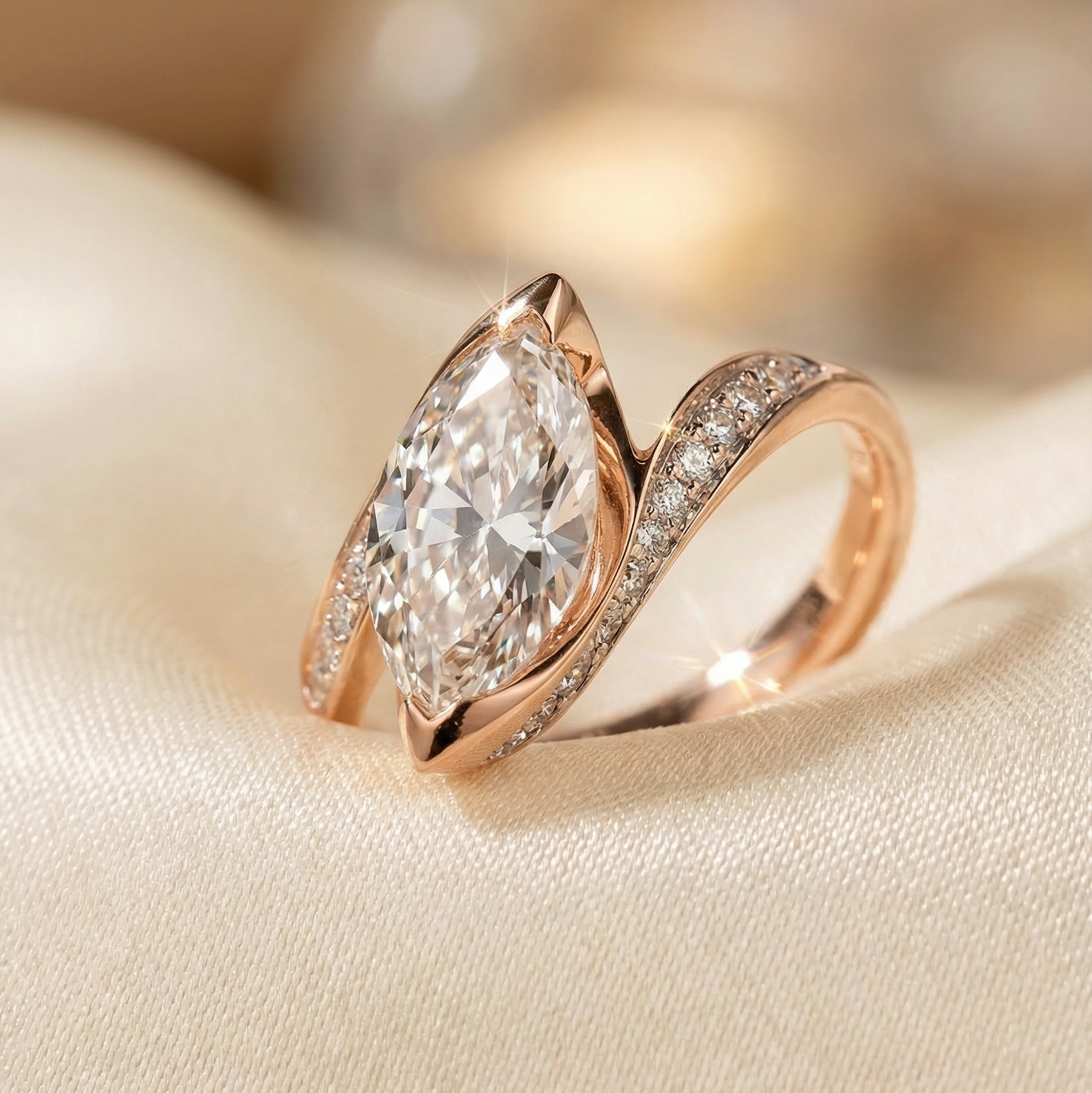 The Sylvan Marquise Ring