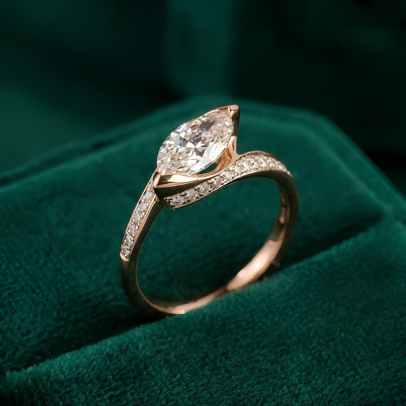 The Sylvan Marquise Ring