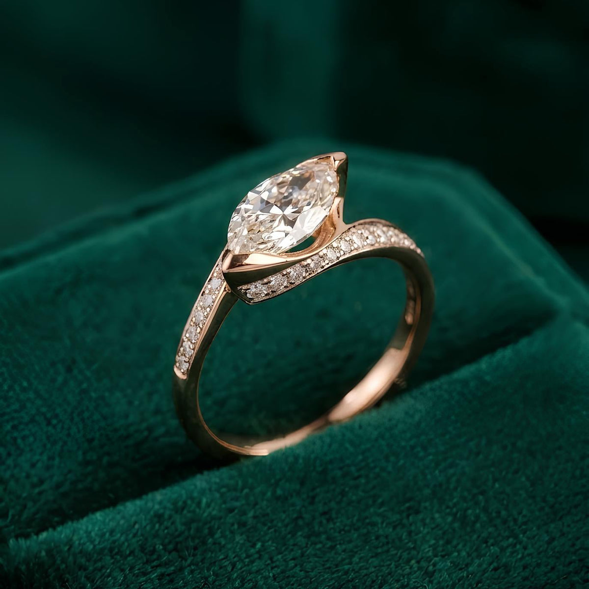 The Sylvan Marquise Ring