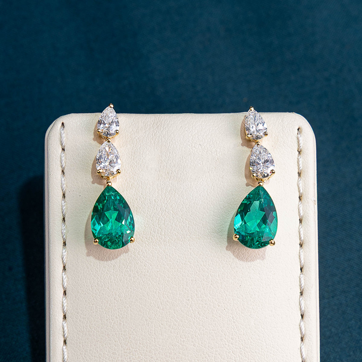 Valeria Emerald Drop Earrings