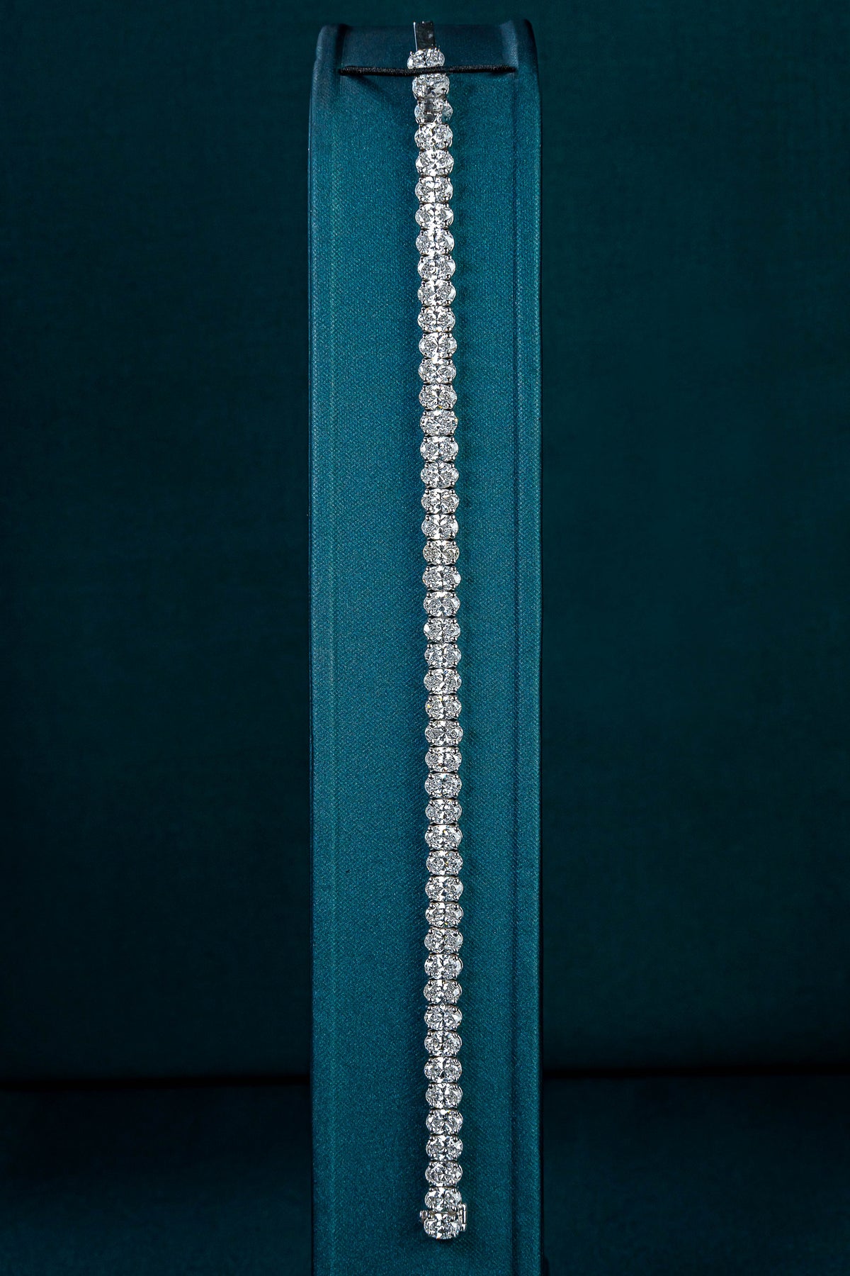 Vertical Oval Tennis Bracelet