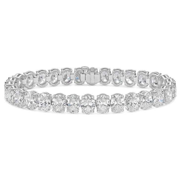 Vertical Oval Tennis Bracelet