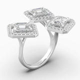 The Emory Emerald Cut Halo Ring