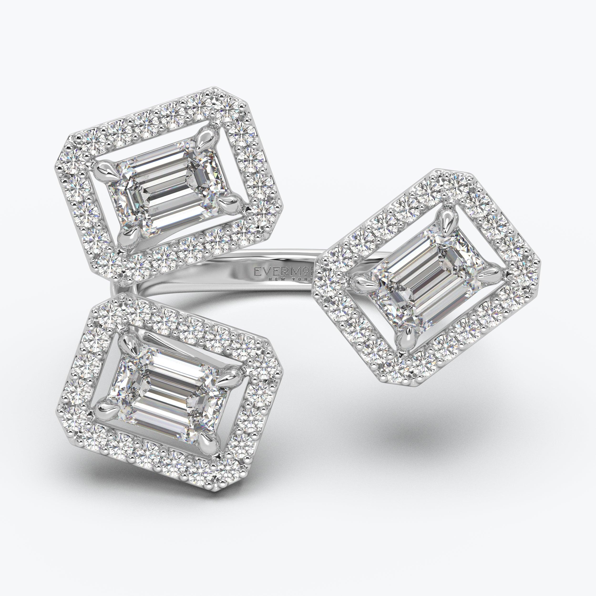 The Emory Emerald Cut Halo Ring