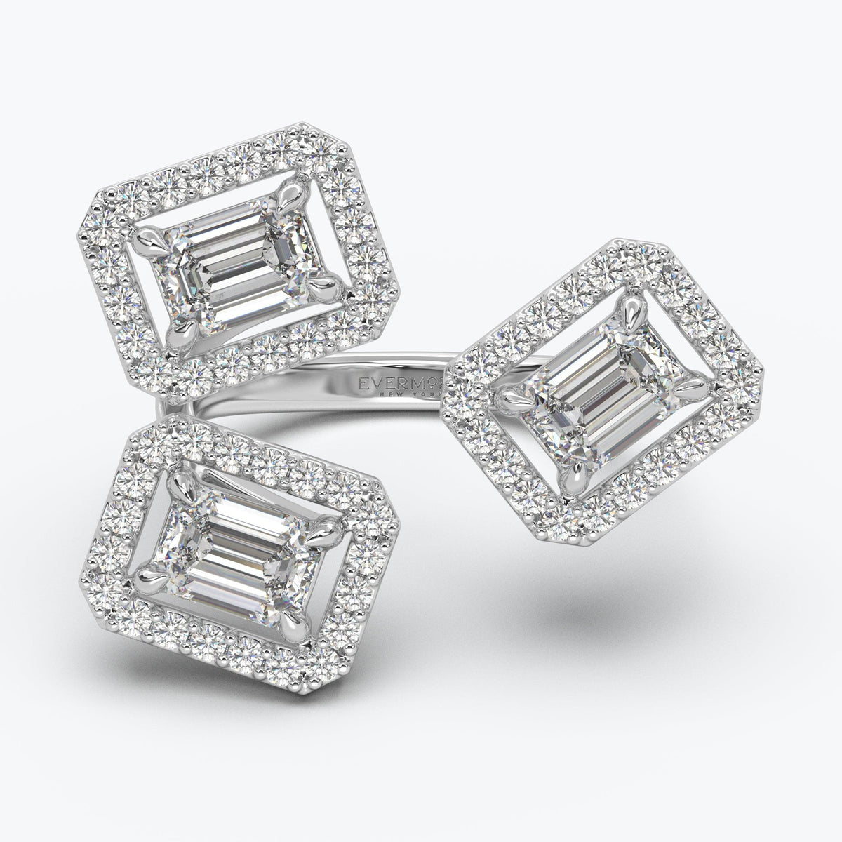 The Emory Emerald Cut Halo Ring