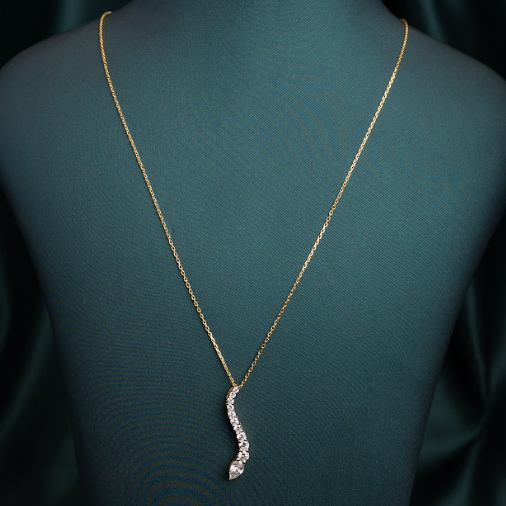 Anouk Pear Swirl Pendant