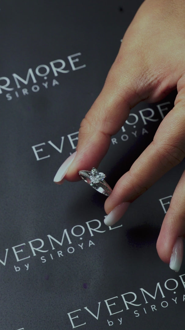 Aveline Heart Split Ring